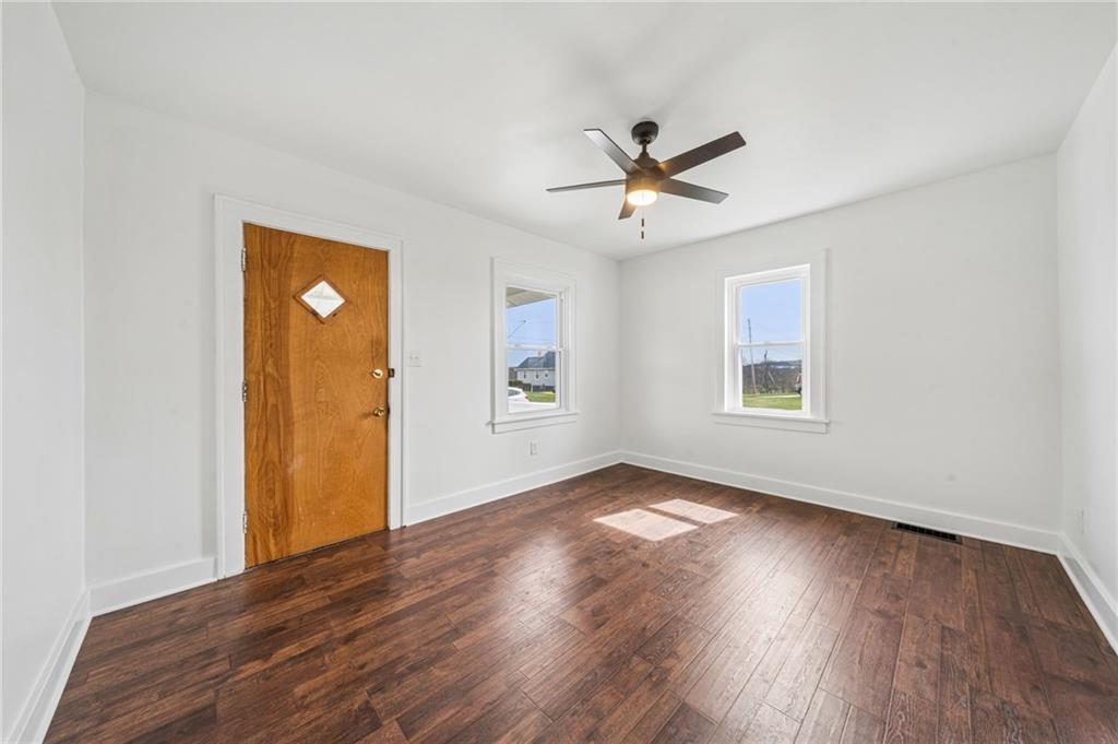 363 Oak Spring Road Canonsburg, PA 15317 - Photo 8 of 35 a view of empty room with wooden floor and fan