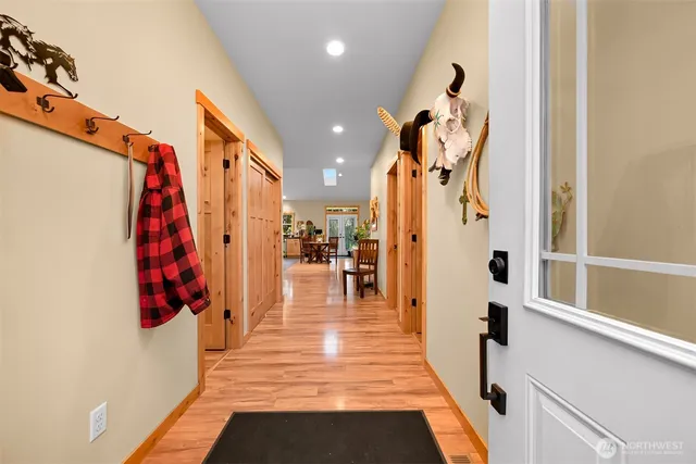 a view of a walk in closet