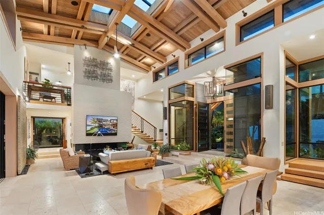 a outdoor space with patio furniture