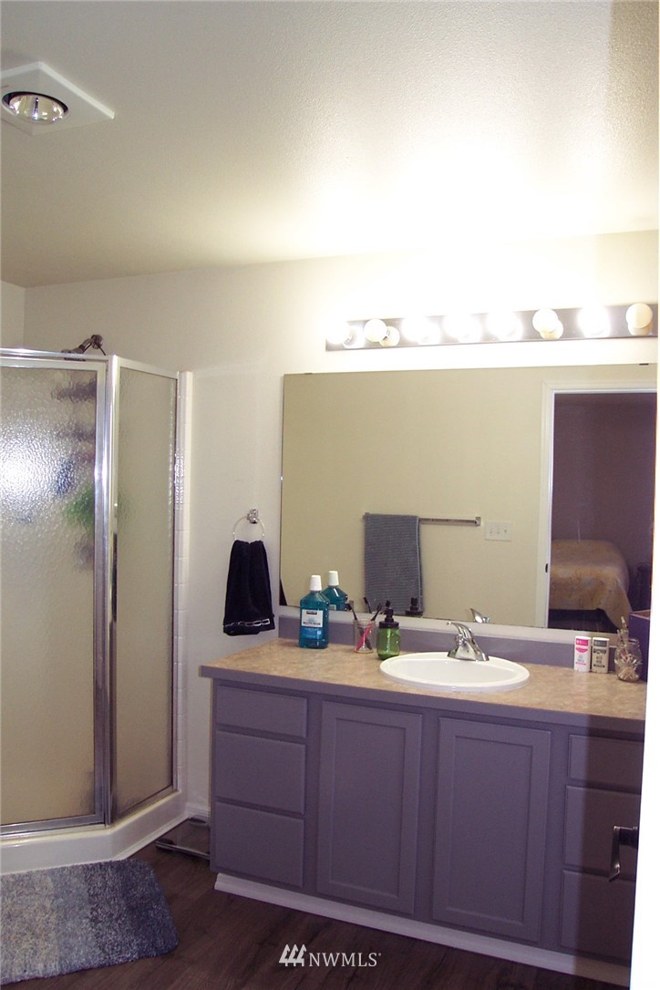 9222 176th Avenue Southwest Rochester, WA 98579 - Photo 11 of 21 a bathroom with a sink and mirror
