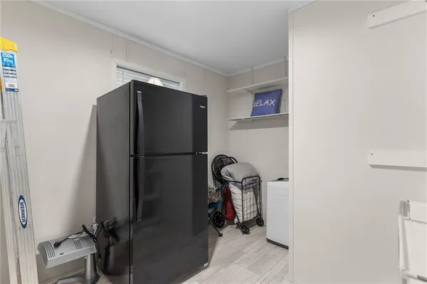 a view of a storage & utility room