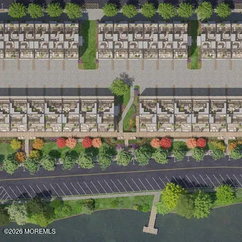 a view of a street with a bench