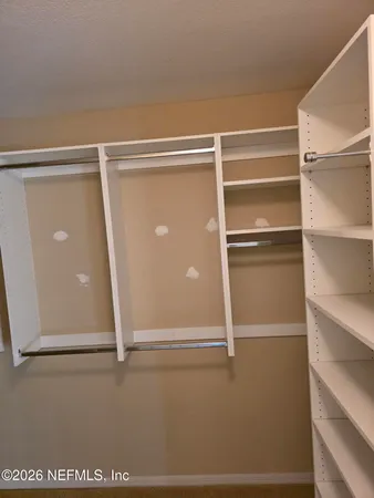 a view of a window in an empty room