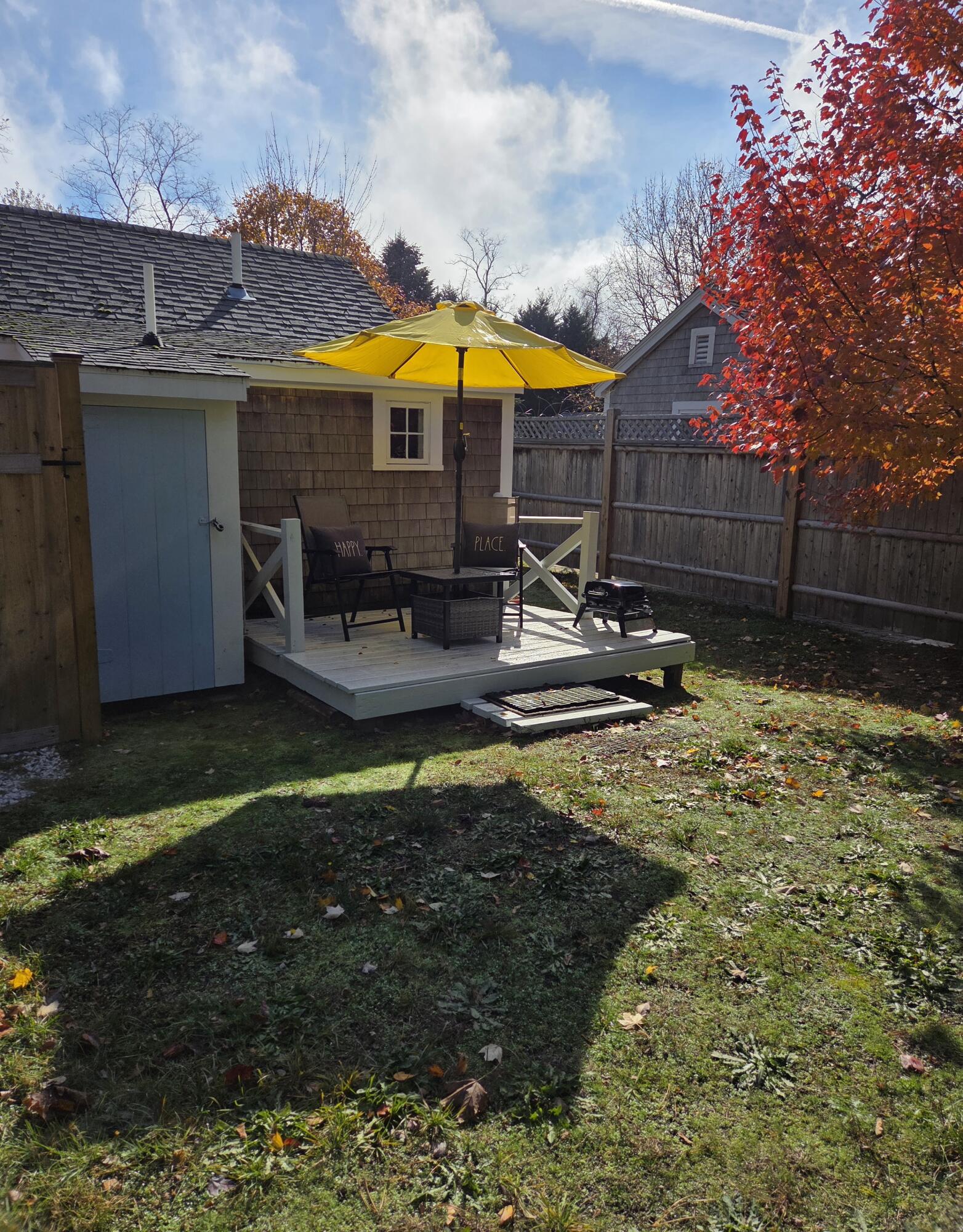 1061 State Highway, Unit 4 Eastham, MA 02642 - Photo 19 of 27 a swimming pool with outdoor seating yard and barbeque oven