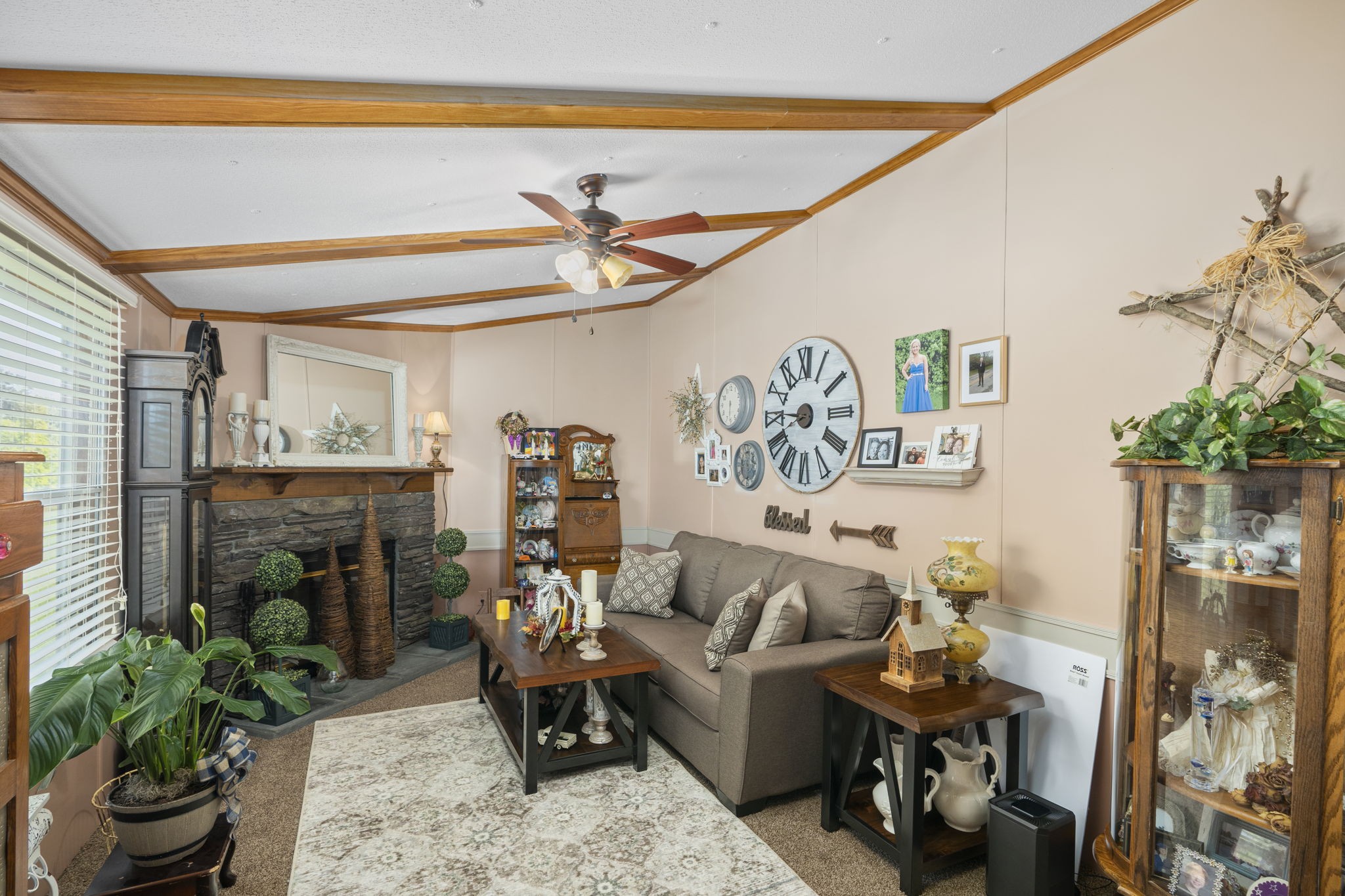 260 Ragland Road Cottontown, TN 37048 - Photo 29 of 36 a living room with furniture and a fireplace