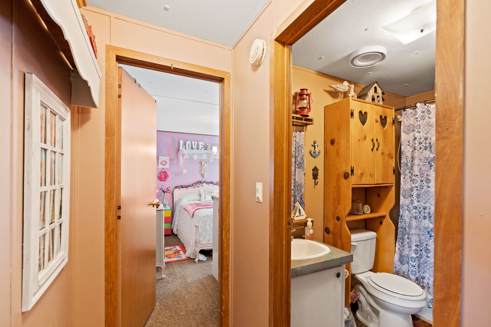 260 Ragland Road Cottontown, TN 37048 - Photo 31 of 36 a bathroom with a shower curtain
