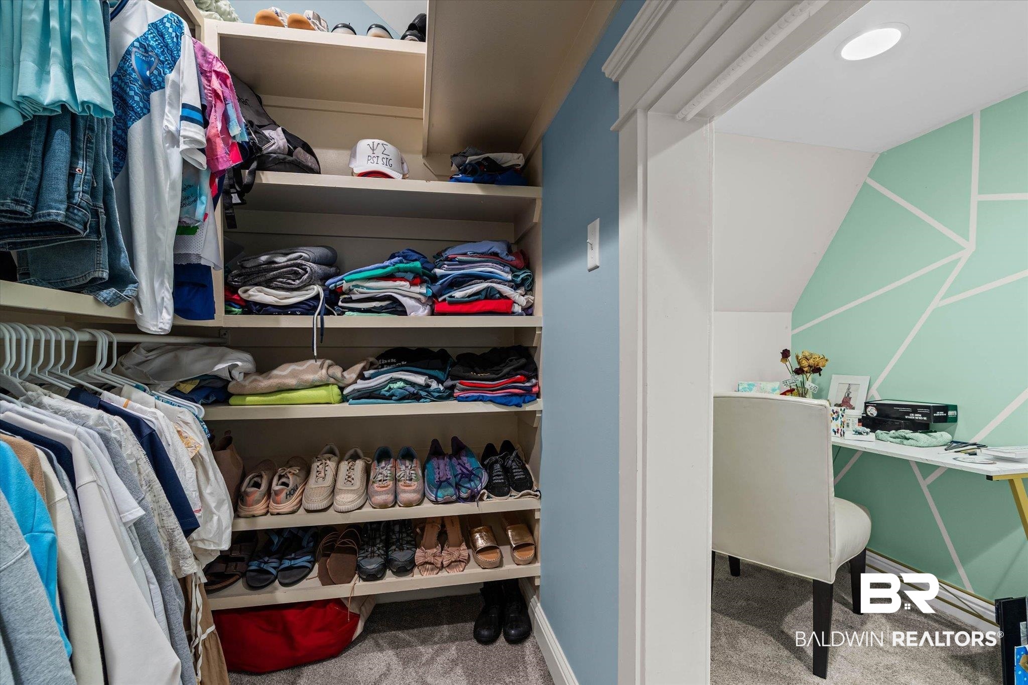 7676 Rockstone Lane Mobile, AL 36695 - Photo 26 of 47 Walk in closet with light carpet