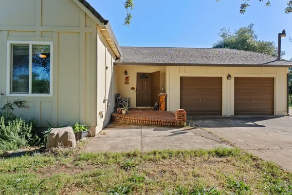 a front view of a house