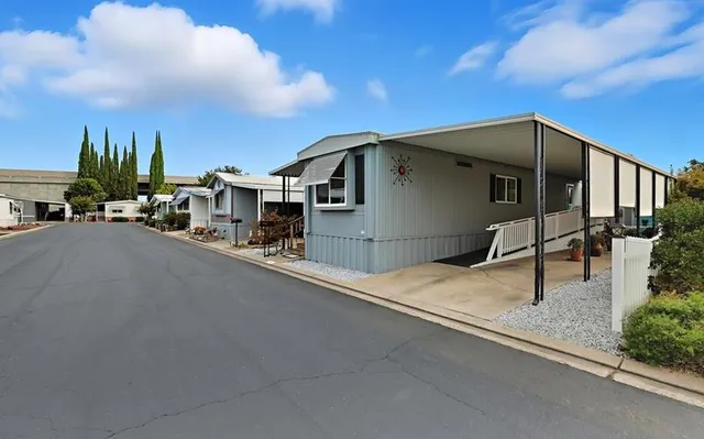 a house view with a outdoor space