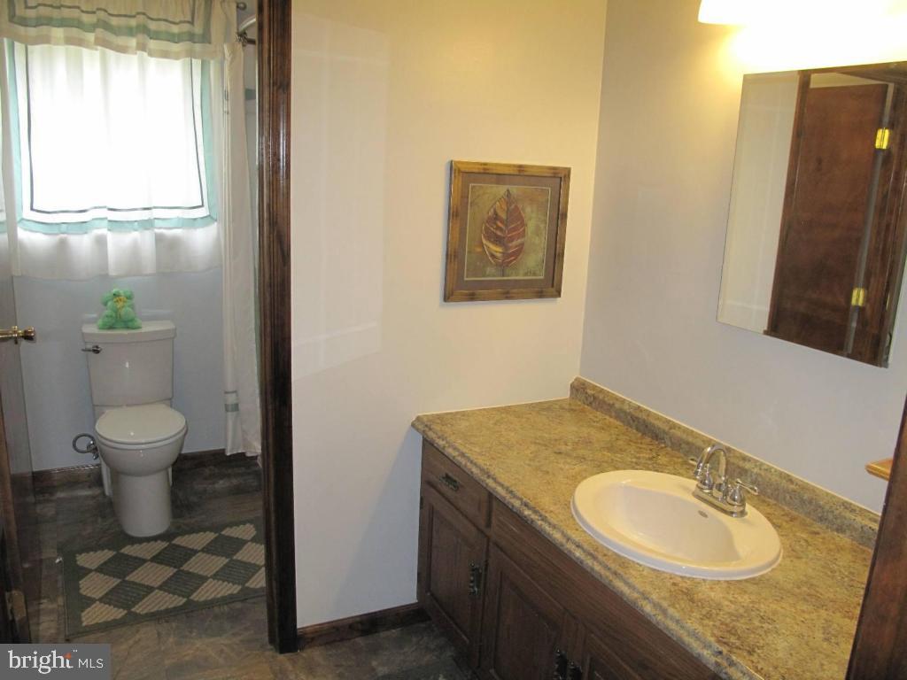 1178 Cider Press Road Manheim, PA 17545 - Photo 18 of 31 a bathroom with a granite countertop sink toilet and a mirror