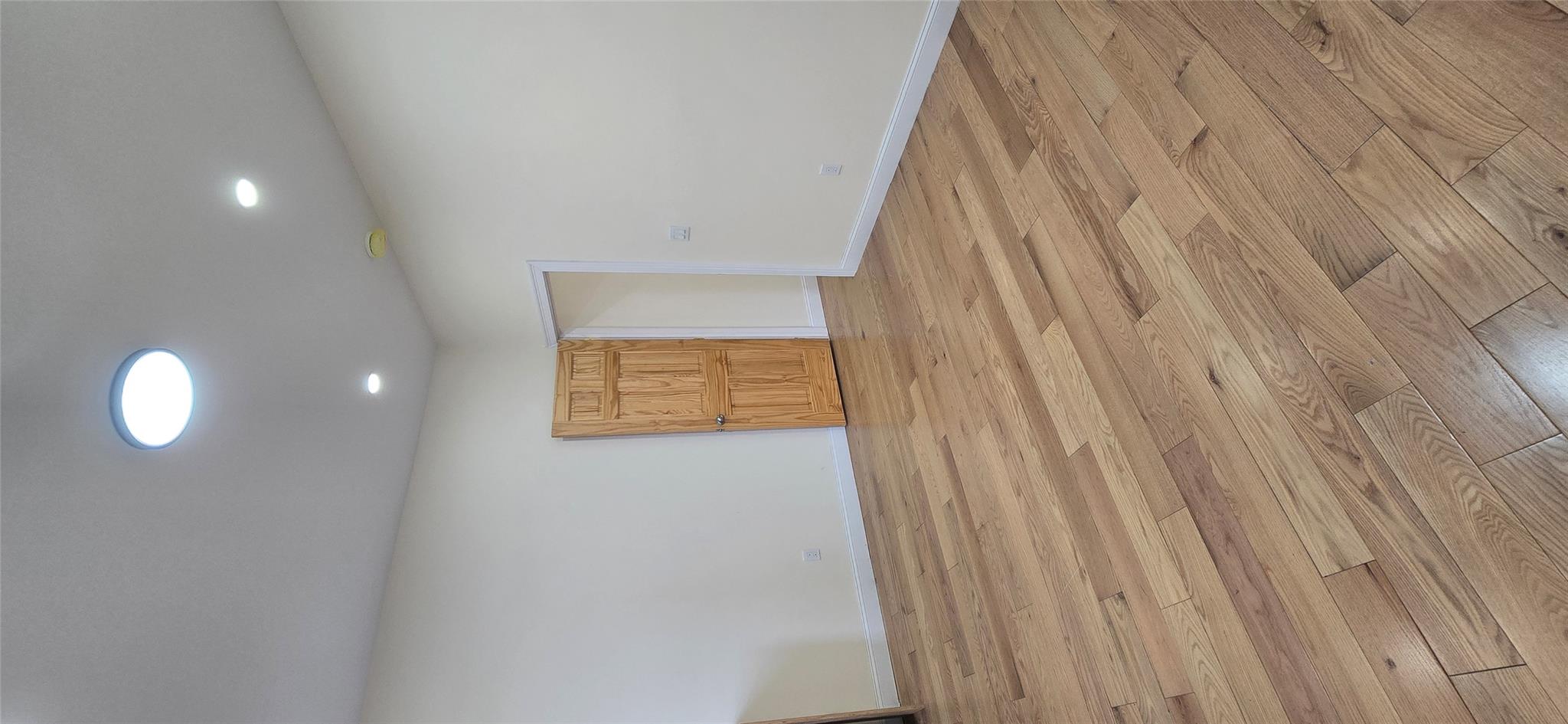 618 Riverside Drive, Unit 24 Manhattan, NY 10031 - Photo 11 of 16 Empty room featuring recessed lighting, light wood-type flooring, and baseboards