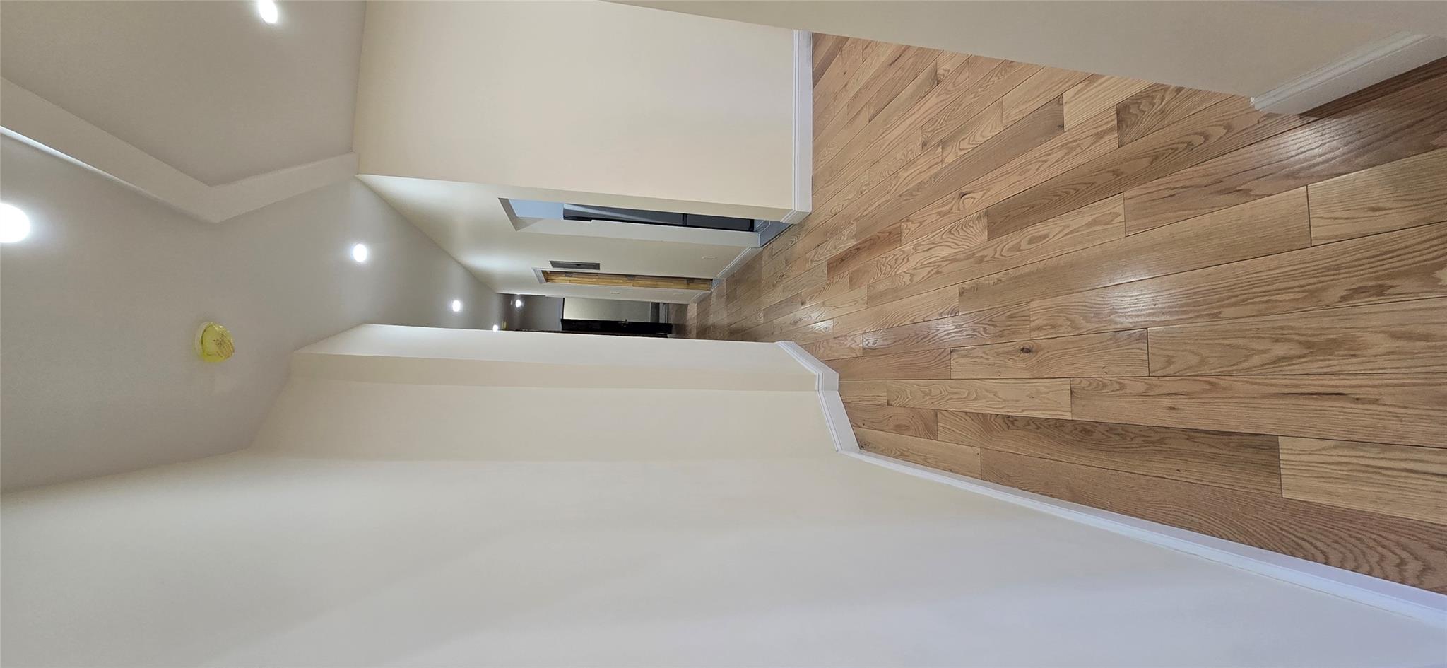 618 Riverside Drive, Unit 24 Manhattan, NY 10031 - Photo 12 of 16 Corridor with baseboards, light wood-type flooring, and recessed lighting