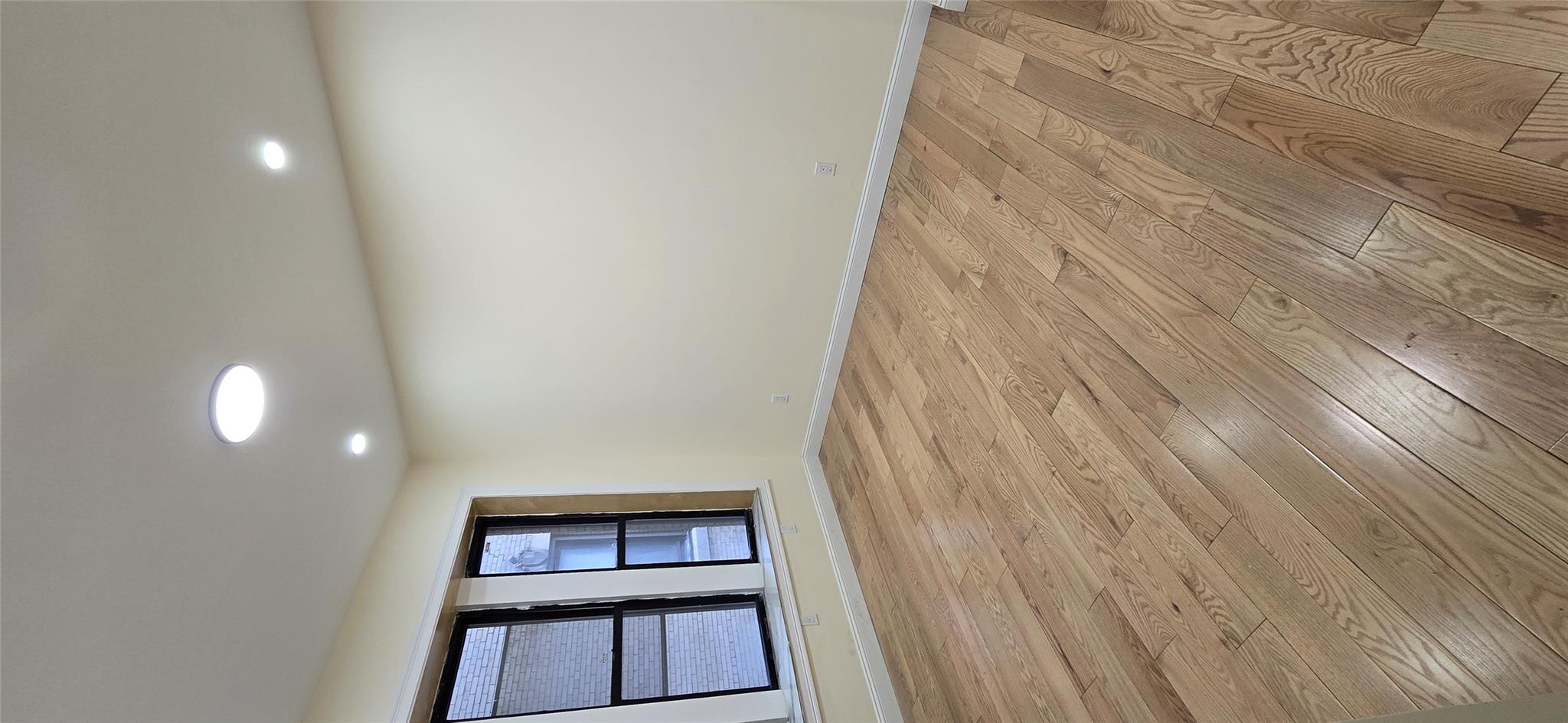 618 Riverside Drive, Unit 24 Manhattan, NY 10031 - Photo 13 of 16 Spare room with recessed lighting, light wood-style floors, and baseboards