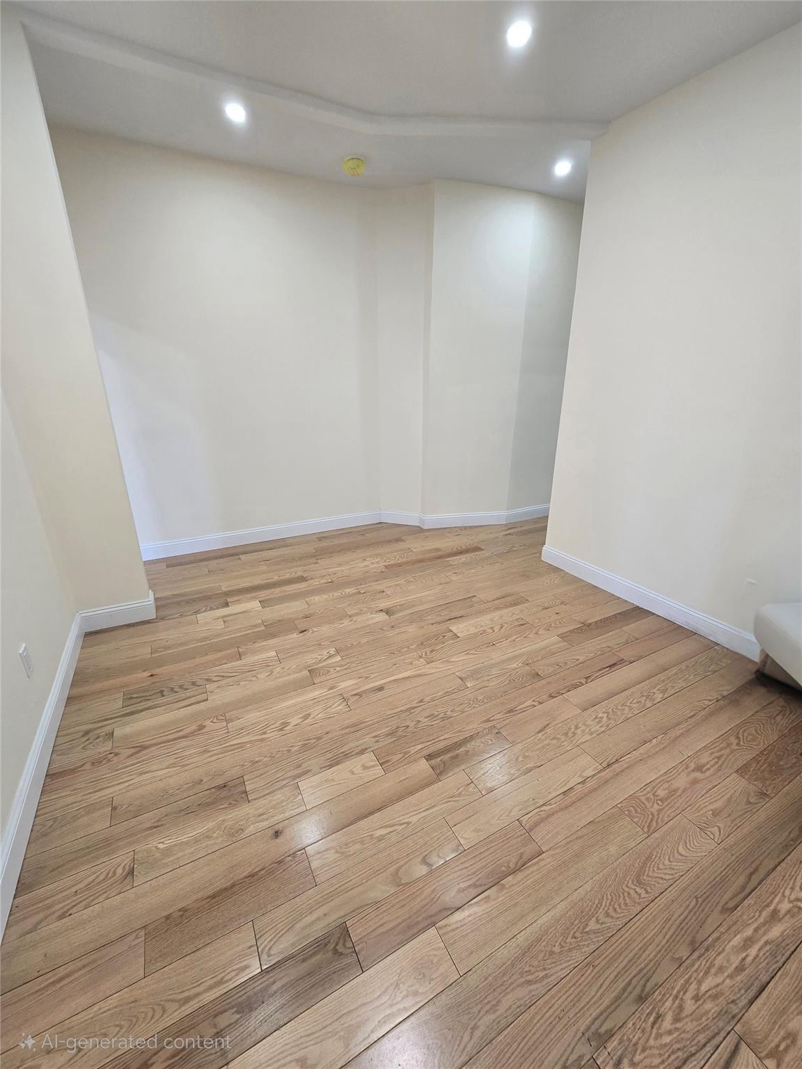 618 Riverside Drive, Unit 24 Manhattan, NY 10031 - Photo 15 of 16 Spare room featuring light wood-style flooring, baseboards, and recessed lighting