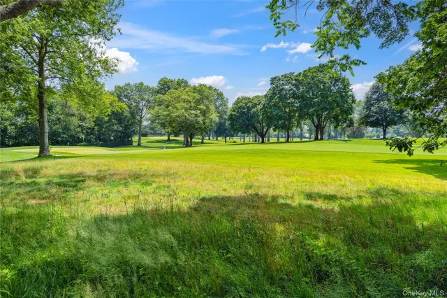 a view of a building with a big yard