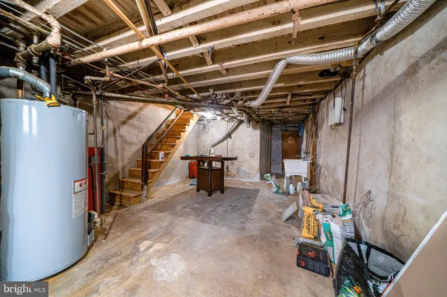 a view of storage and utility room