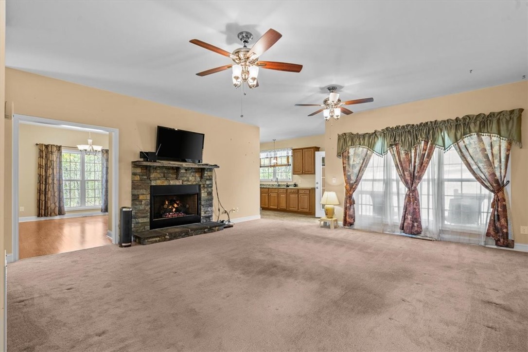 203 Ridge Springs Road Cleveland, SC 29635 - Photo 7 of 38 Fireplace in living room