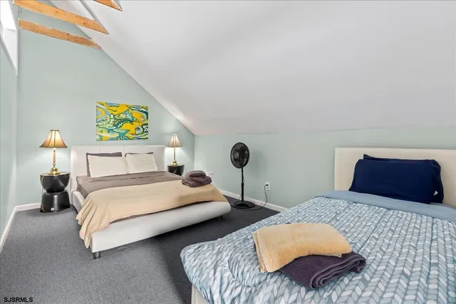 a view of a city with lawn chairs