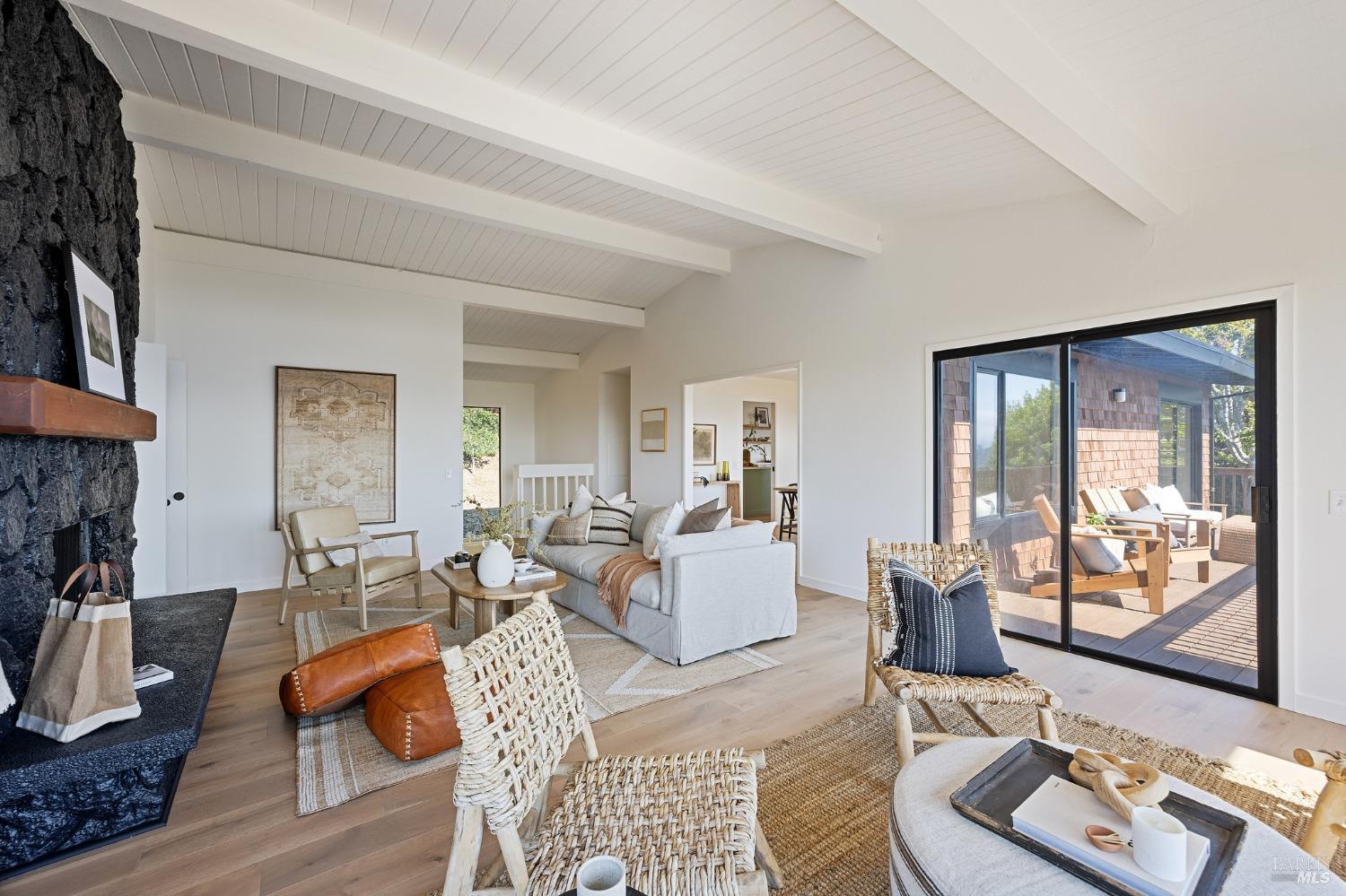 115 Geldert Drive Tiburon, CA 94920 - Photo 15 of 57 a living room with furniture and wooden floor