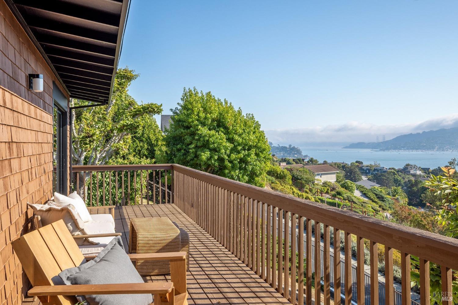 115 Geldert Drive Tiburon, CA 94920 - Photo 16 of 57 a view of balcony with furniture