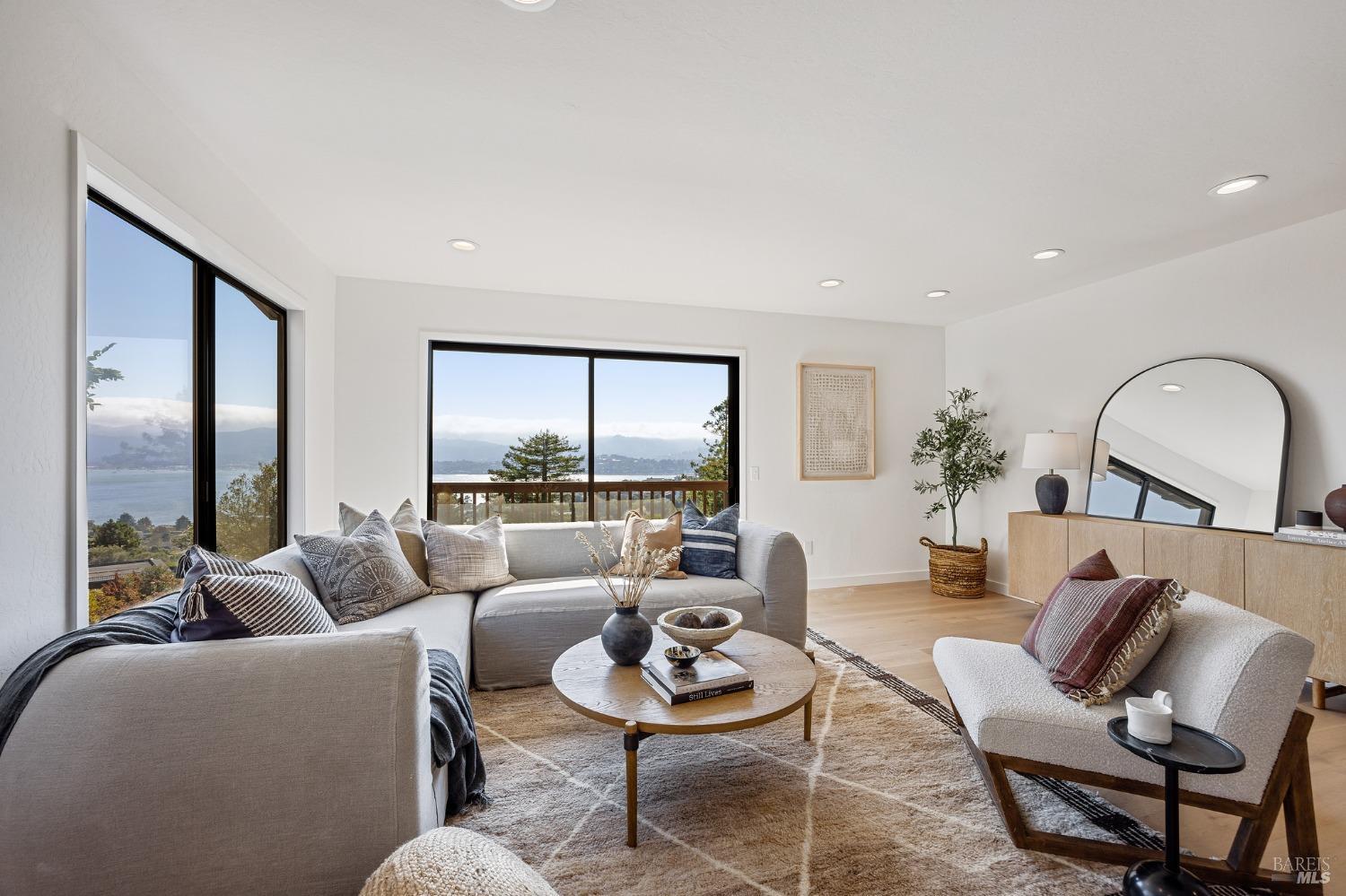 115 Geldert Drive Tiburon, CA 94920 - Photo 24 of 57 a living room with furniture and a large window