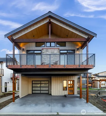a front view of a house