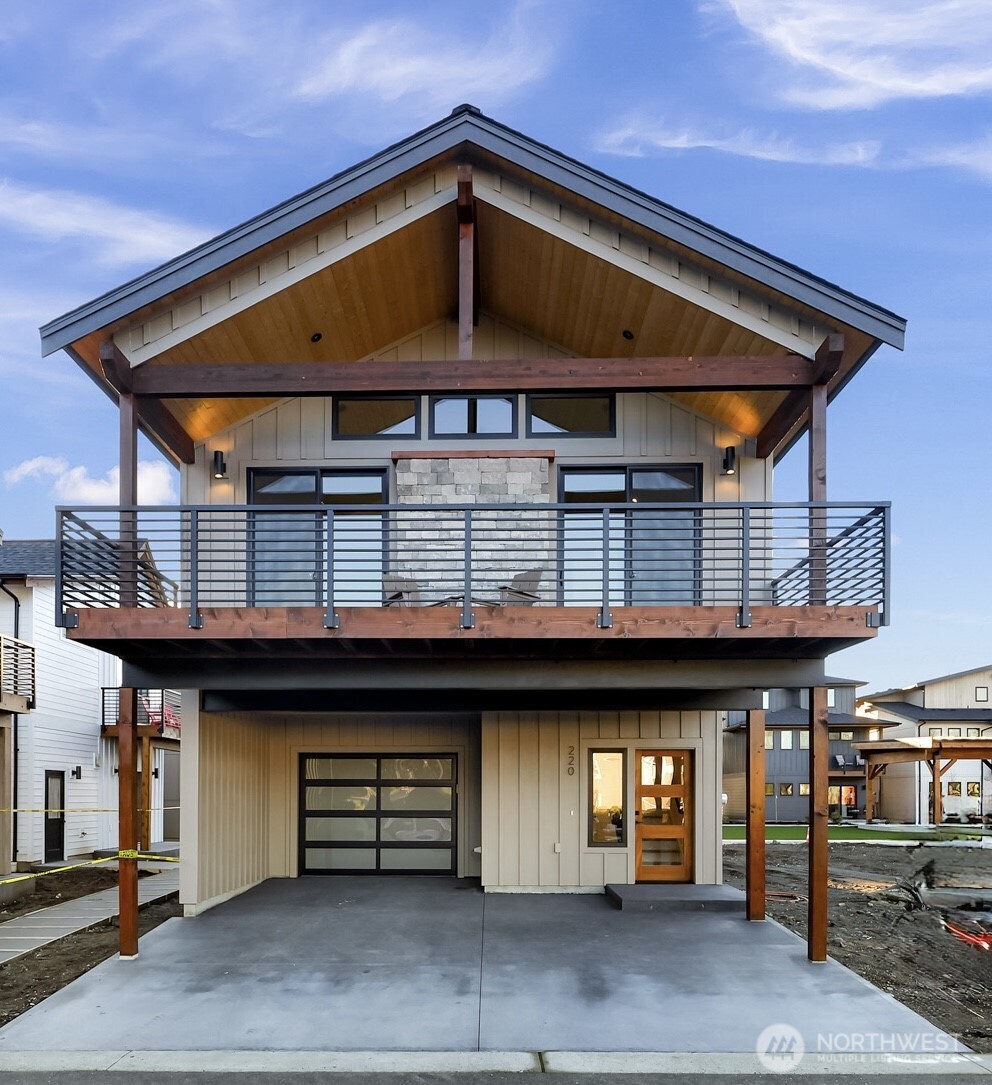 a front view of a house