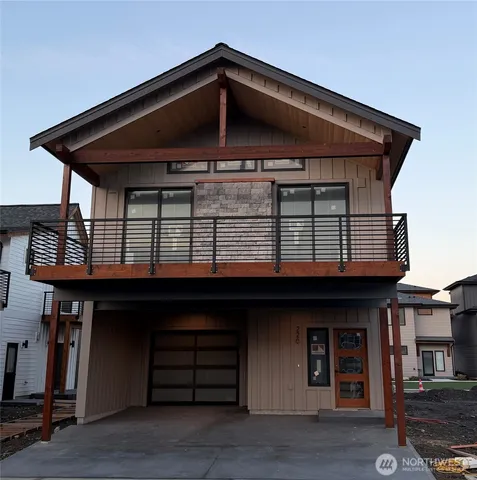 a front view of a house