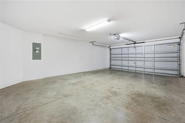 a view of a garage