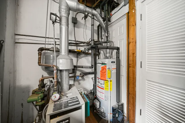 a view of a balcony with two plants