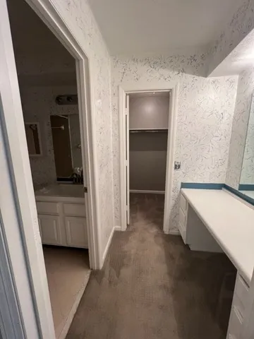 a view of an empty room