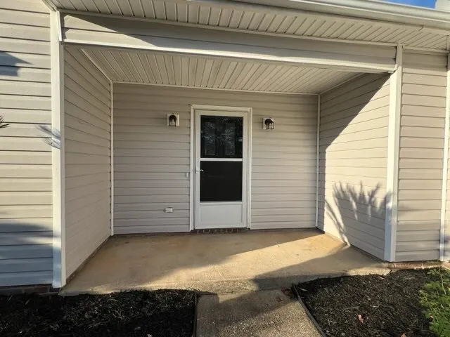 a view of front door of the house