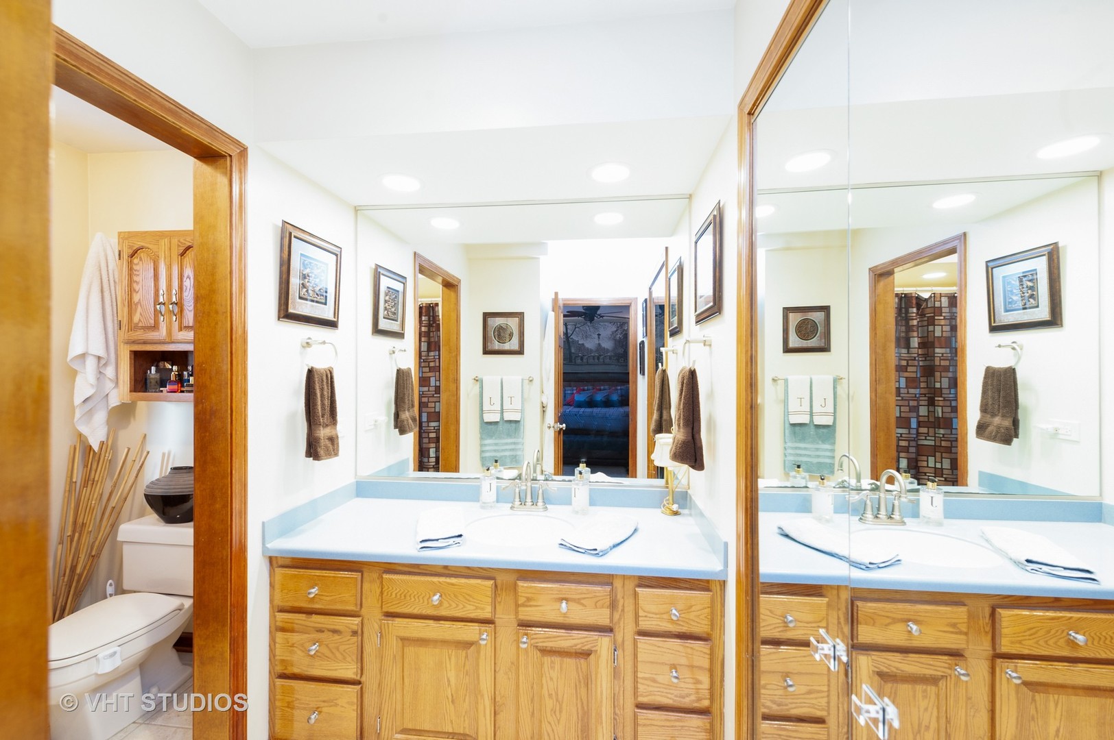 227 Perth Road Cary, IL 60013 - Photo 13 of 19 a bathroom with a granite countertop sink and a mirror