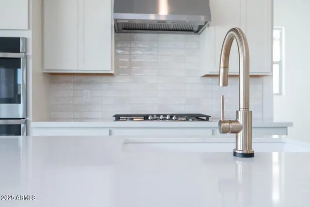 a close view of appliances