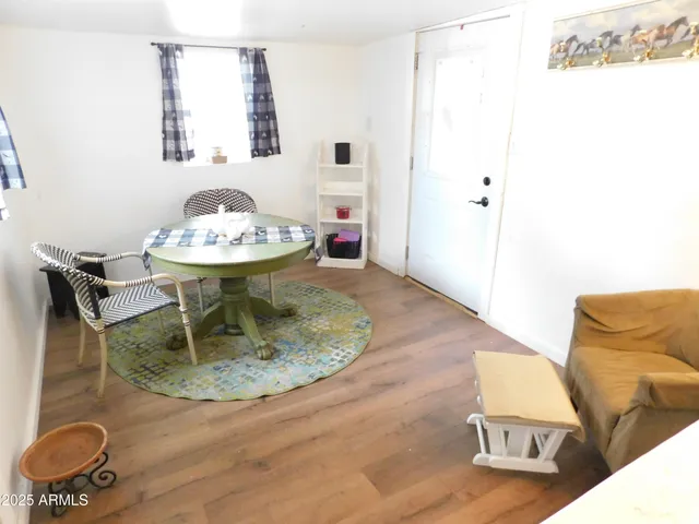 view of dining room with table and chairs