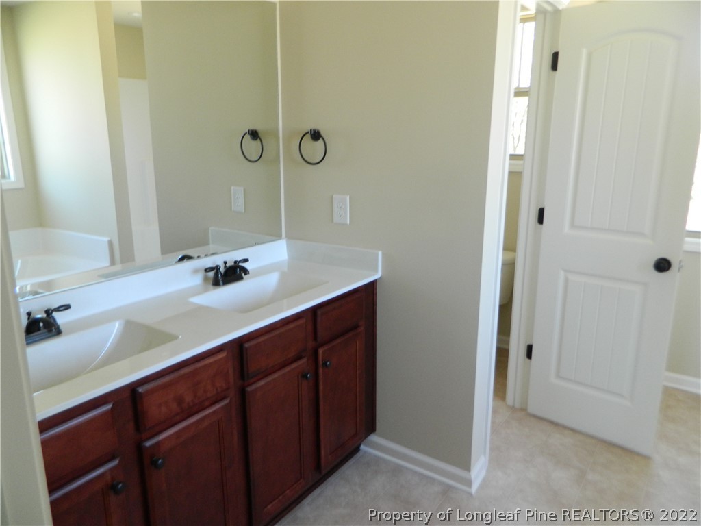 22 Raintree Lane Spring Lake, NC 28390 - Photo 19 of 33 a bathroom with a sink and a mirror