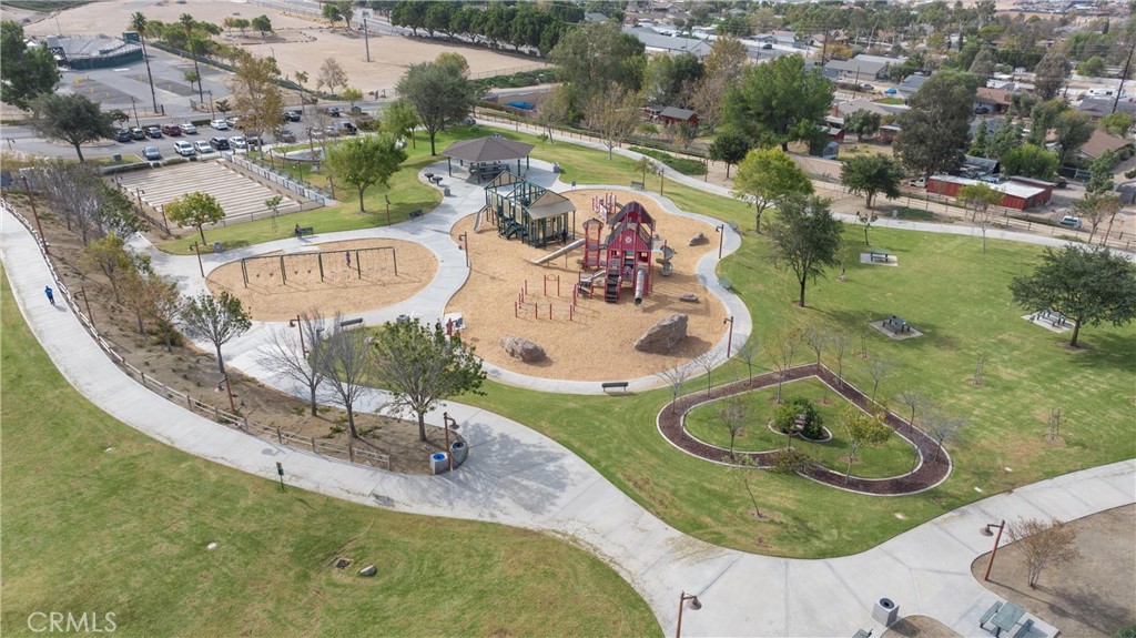 3518 Chestnut Drive Norco, CA 92860 - Photo 34 of 38 an aerial view of a swimming pool a yard and lake view