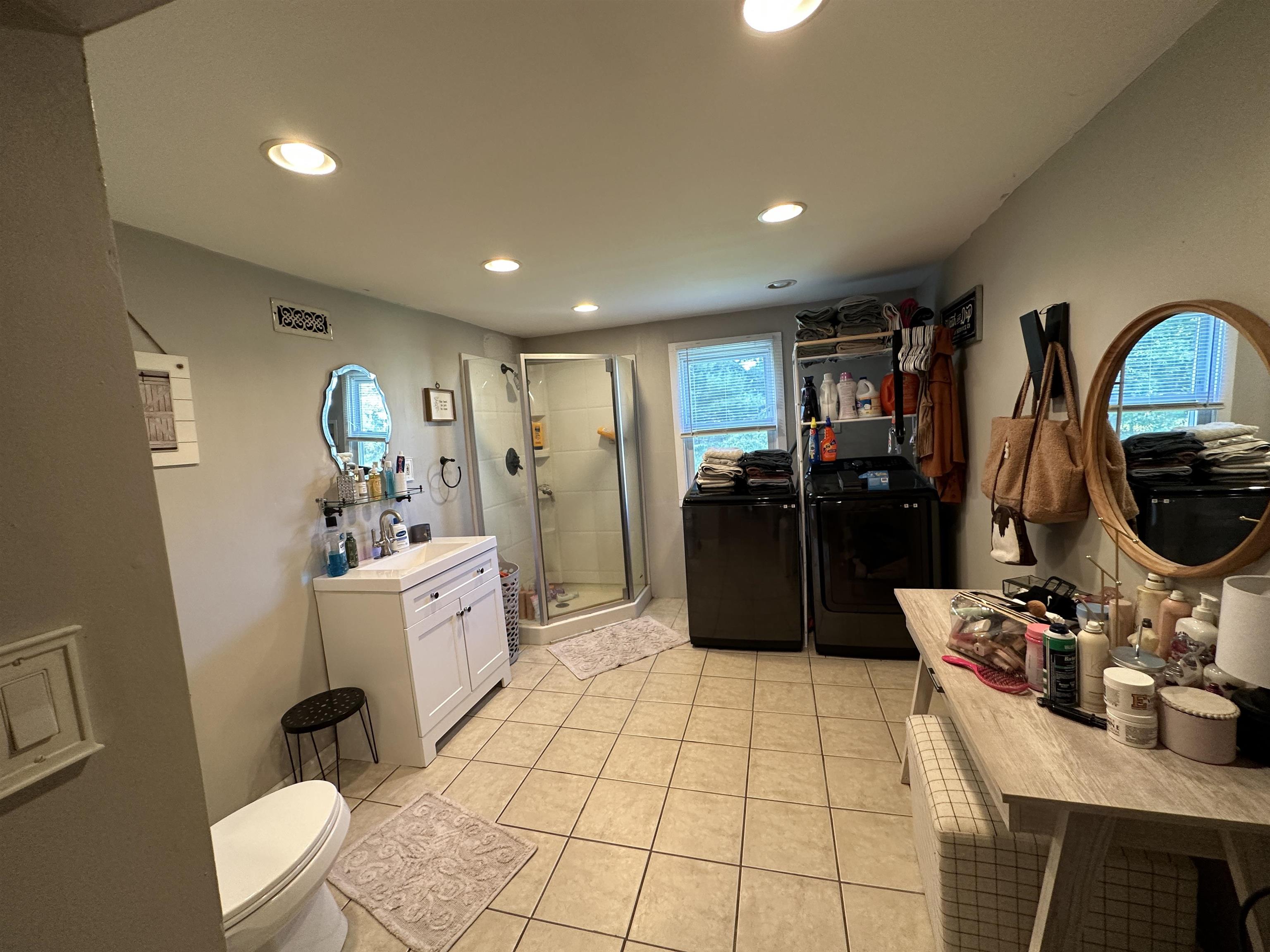 1062 Hansey Creek Road Port Norris, NJ 08349 - Photo 17 of 19 a large white kitchen with lots of appliances and a bath tub