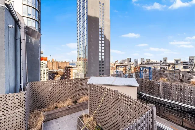 a balcony with city view