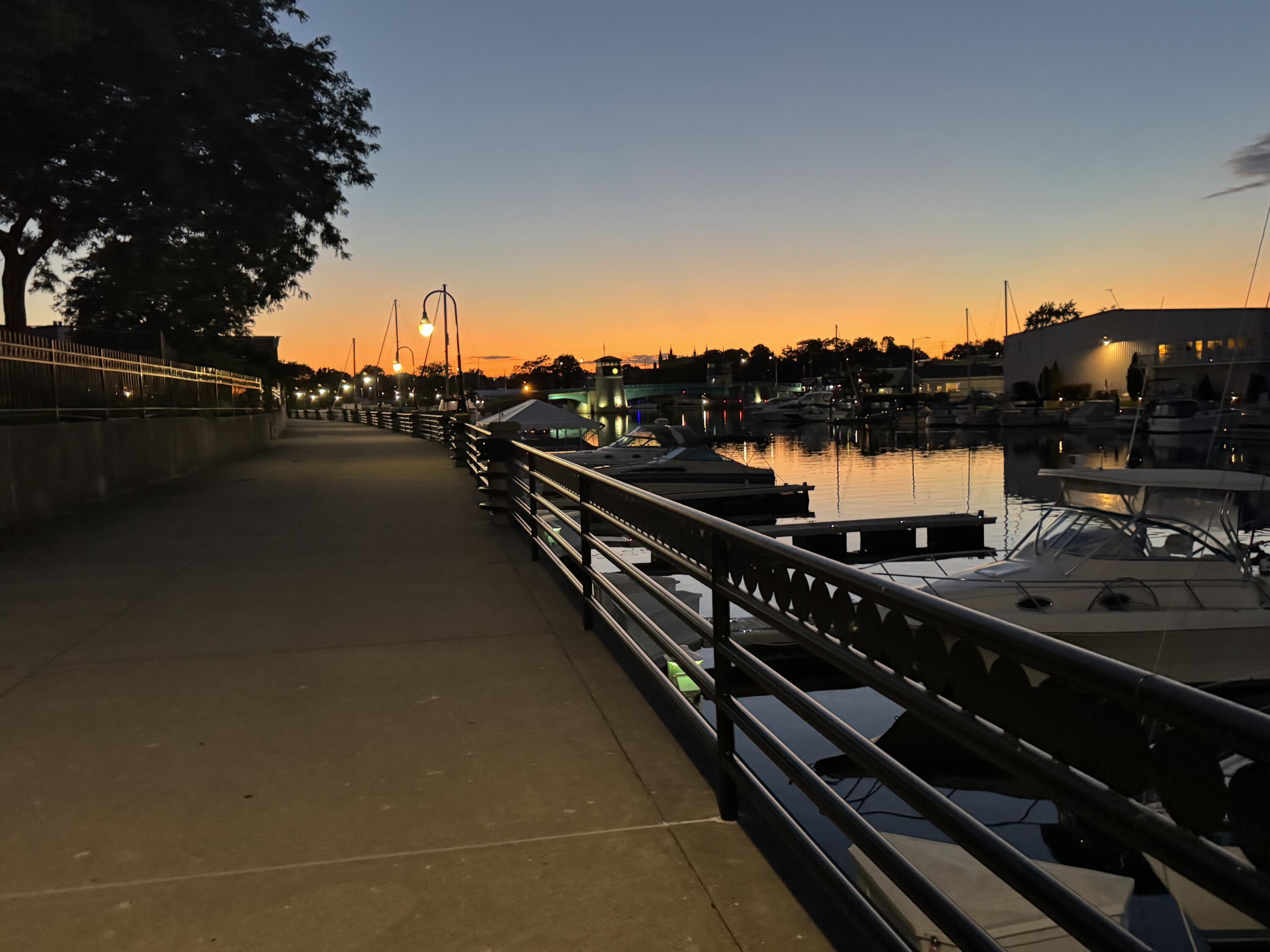 333 Lake Avenue, Unit 806 Racine, WI 53403 - Photo 55 of 56 9C_Racine Evening Riverwalk at Sunset_20