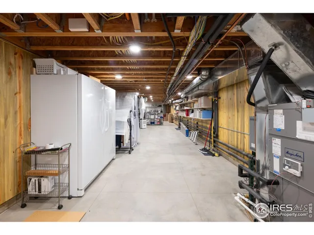 a view of a storage room