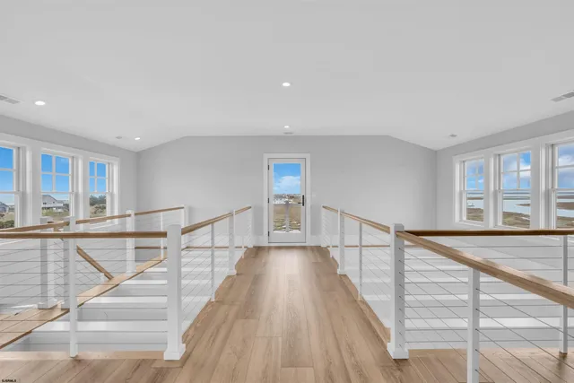 a front view of a house with lake view