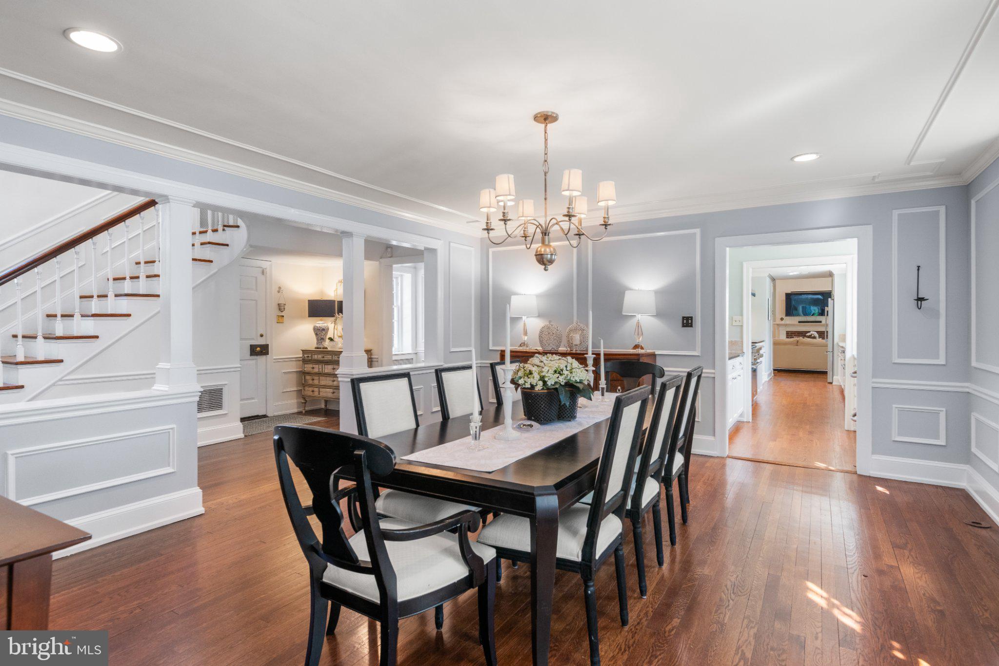 511 Fishers Road Bryn Mawr, PA 19010 - Photo 5 of 7 a view of a dining room with furniture and wooden floor
