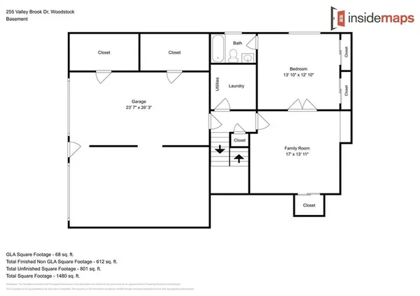 $2,495 | 255 Valley Brook Drive, Woodstock, GA 30188