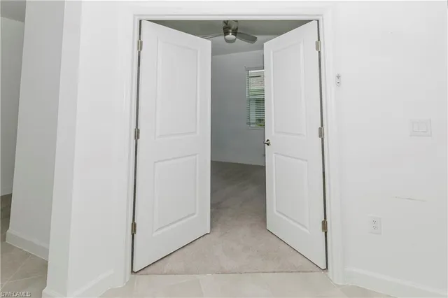 a view of closet area