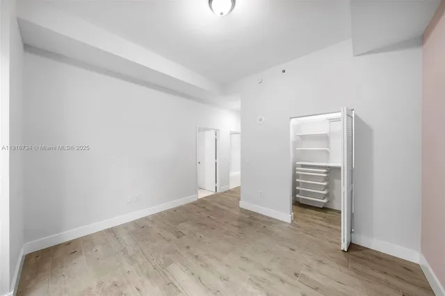 a view of room and closet