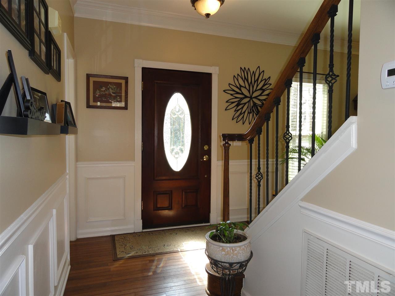 3520 Ribcowski Court Raleigh, NC 27616 - Photo 3 of 25 a view of a entryway of house with wooden floor