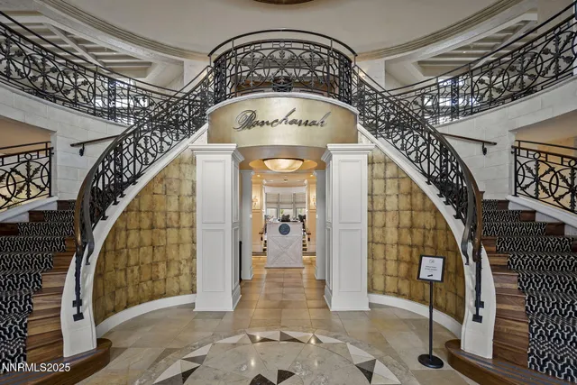 a view of an entryway with a front door