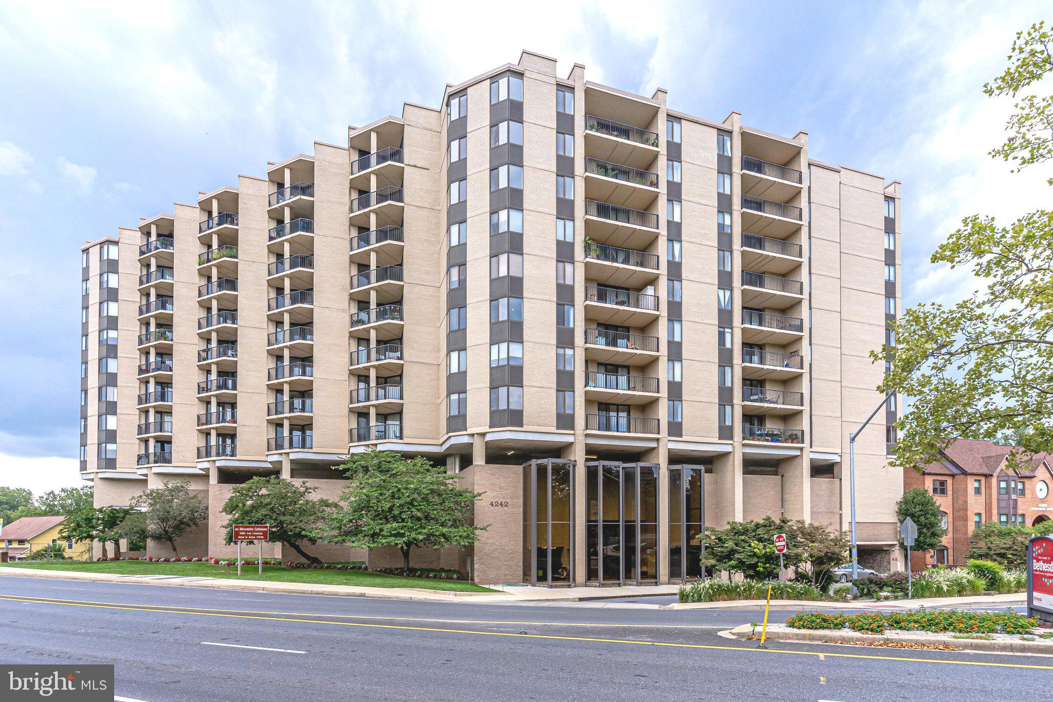 4242 East W Highway, Unit 605 Chevy Chase, MD 20815 - Photo 2 of 46 front view of a building