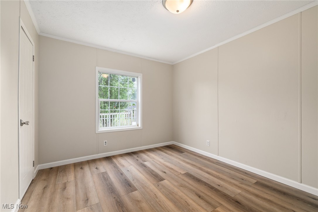 4838 Angling Rd Extension Wooster, OH 44691 - Photo 24 of 39 Spare room with light wood-style floors and ornamental molding